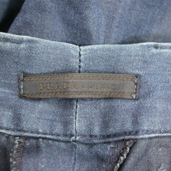 Prada Milano Tight Fit Button Fly Pants F577 - Picture 6 of 9